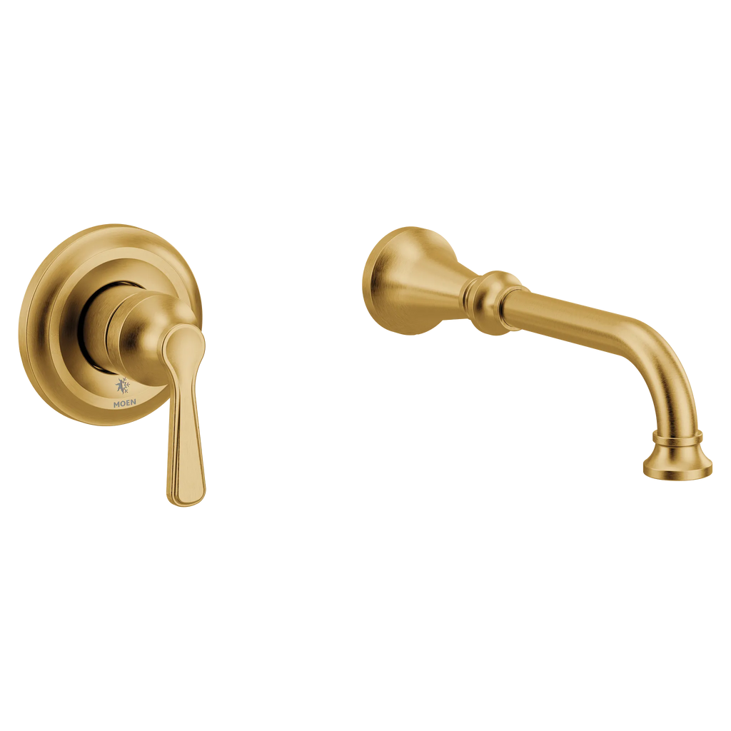 MOEN WTS44501BG Colinet Wall Mount Tub Filler Trim - Brushed Gold