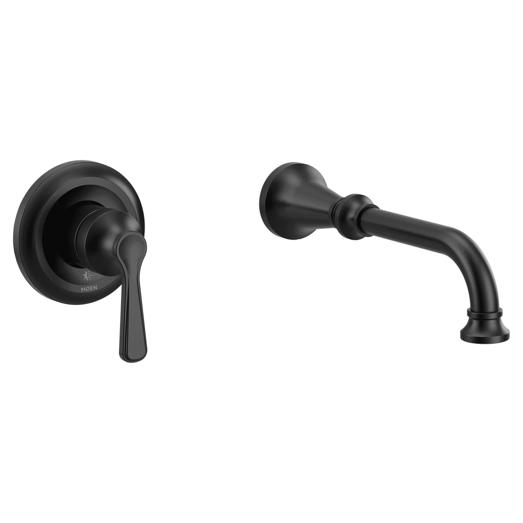 MOEN WTS44501BL Colinet Wall Mount Tub Filler Trim - Matte Black