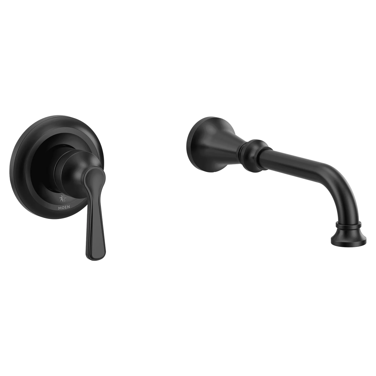MOEN WTS44501BL Colinet Wall Mount Tub Filler Trim - Matte Black