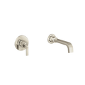 MOEN WTS574NLBN Cambium Wall Mount Tub Filler Trim - Brushed Nickel/Polished Nickel