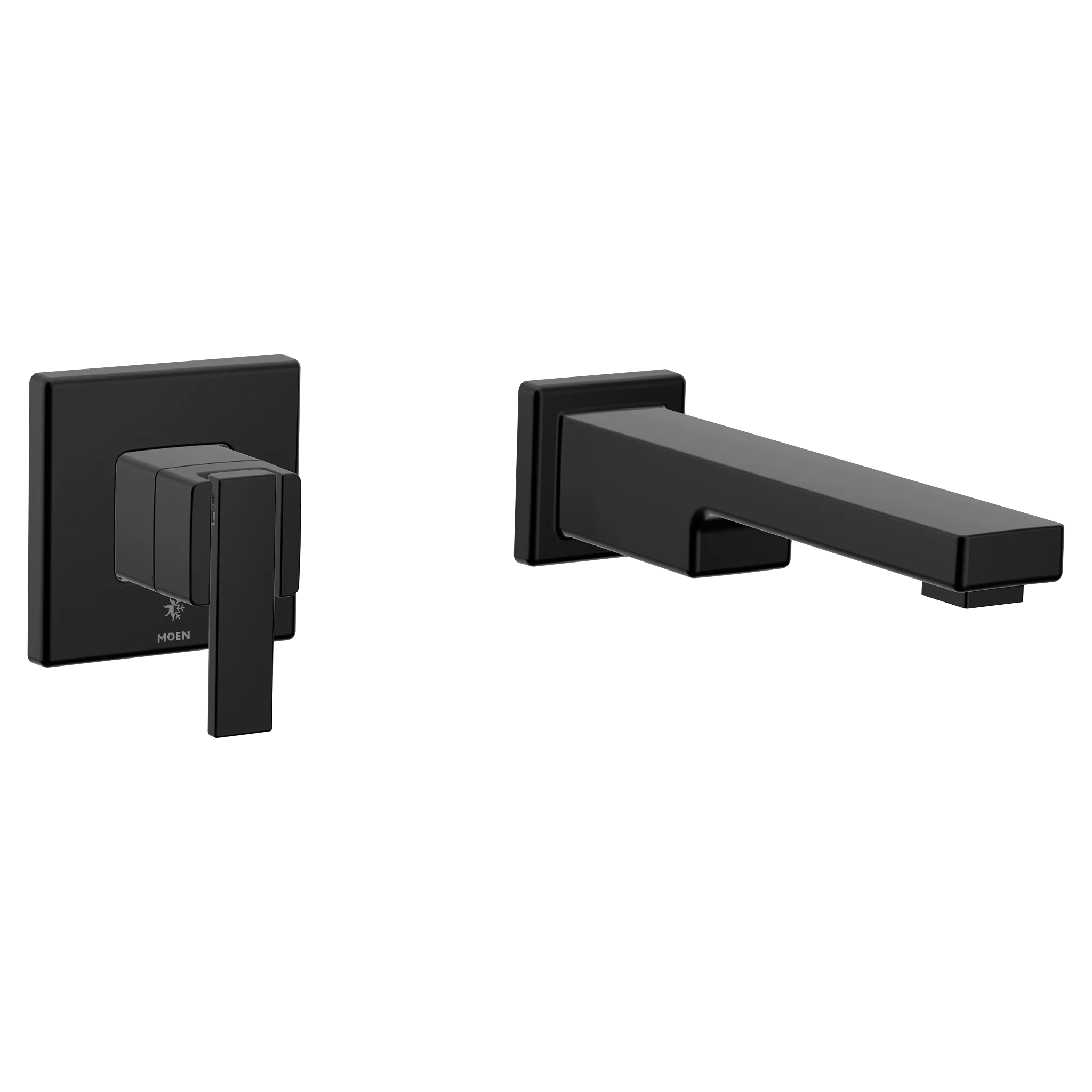 MOEN WTS911BL 90 Degree Wall Mount Tub Filler Trim - Matte Black