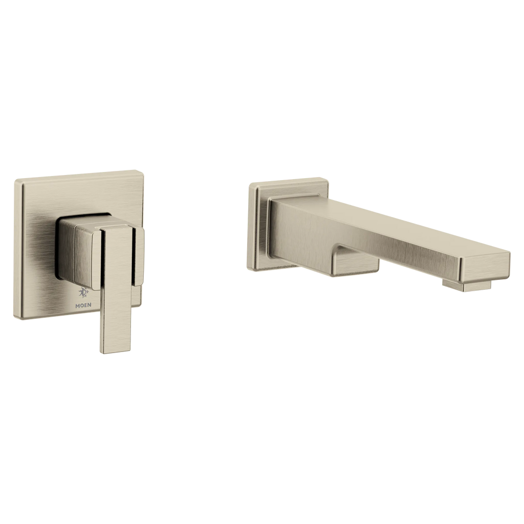 MOEN WTS911BN 90 Degree Wall Mount Tub Filler Trim - Brushed Nickel