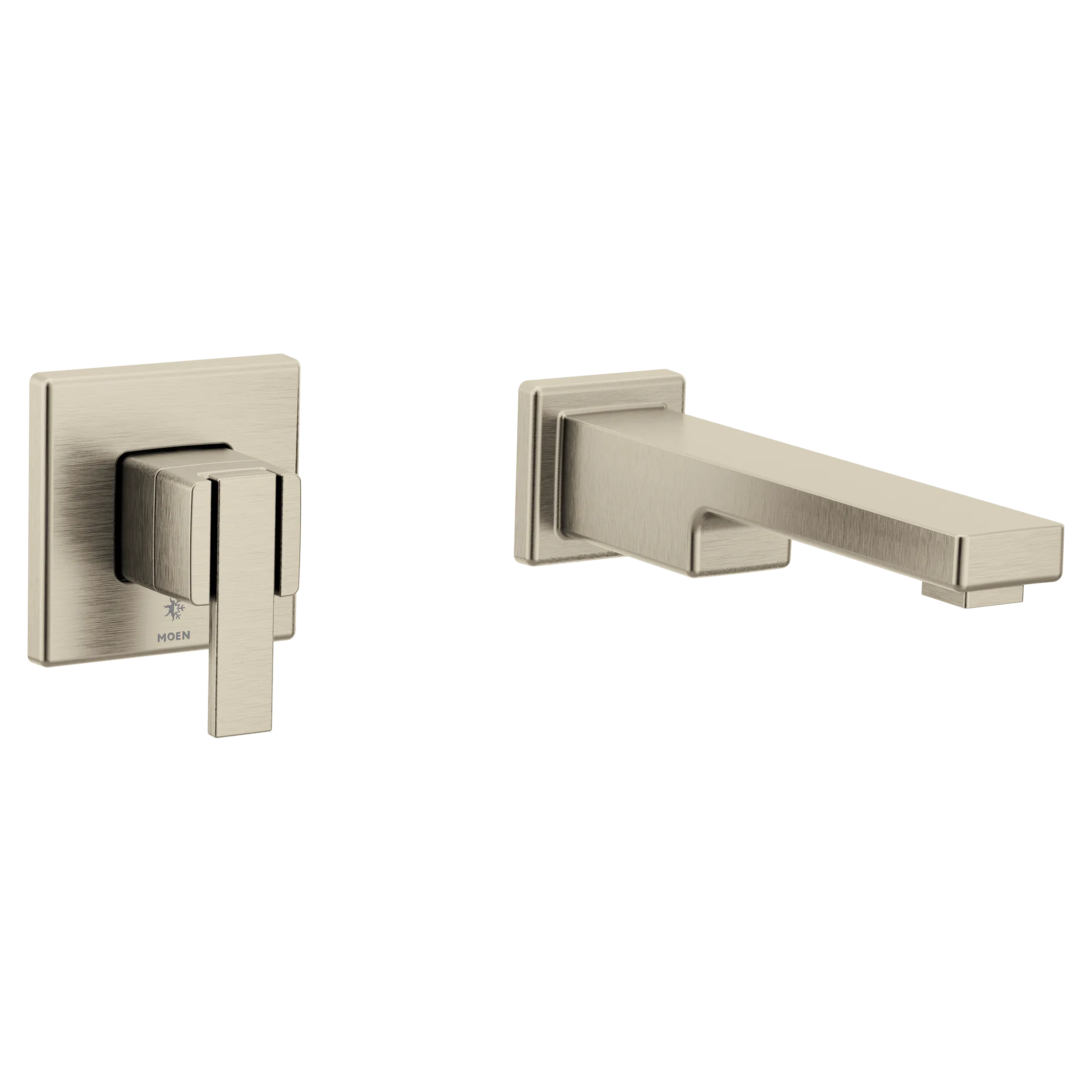 MOEN WTS911BN 90 Degree Wall Mount Tub Filler Trim - Brushed Nickel