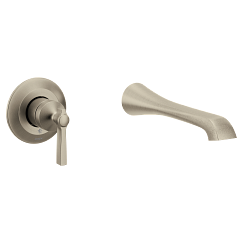 MOEN WTS921BN Flara Wall Mount Tub Filler Trim - Brushed Nickel