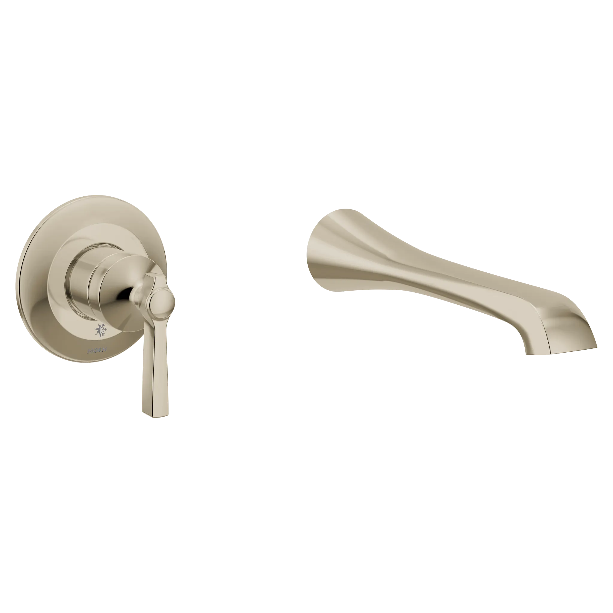 MOEN WTS921NL Flara Wall Mount Tub Filler Trim - Polished Nickel