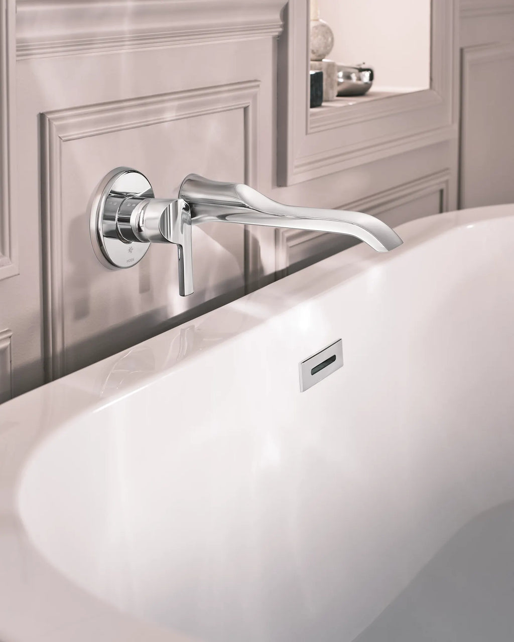 MOEN WTS981 Doux Wall Mount Tub Filler Trim - Chrome