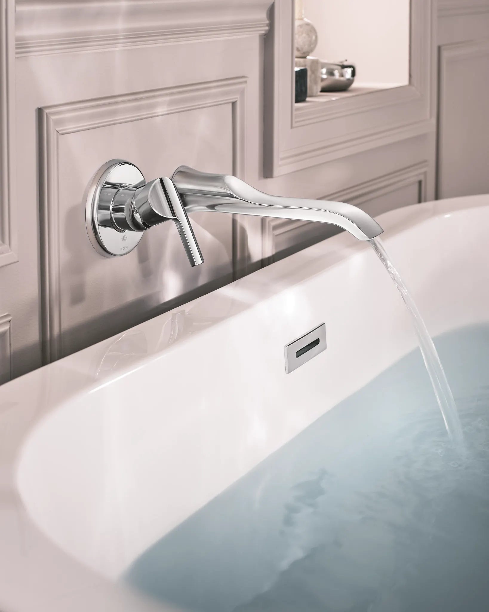 MOEN WTS981 Doux Wall Mount Tub Filler Trim - Chrome