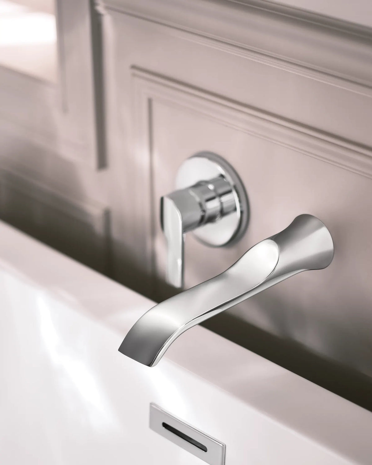 MOEN WTS981 Doux Wall Mount Tub Filler Trim - Chrome