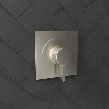 HANSGROHE 15724821 Ecostat Square Pressure Balance Trim - Brushed Nickel