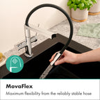 HANSGROHE 72861831 Talis N Semi-Pro PowderSpray Kitchen Faucet 1.75 GPM - Polished Nickel