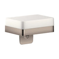 AXOR 42819830 Universal SoftSquare Soap Dispenser with Shelf - Polished Nickel