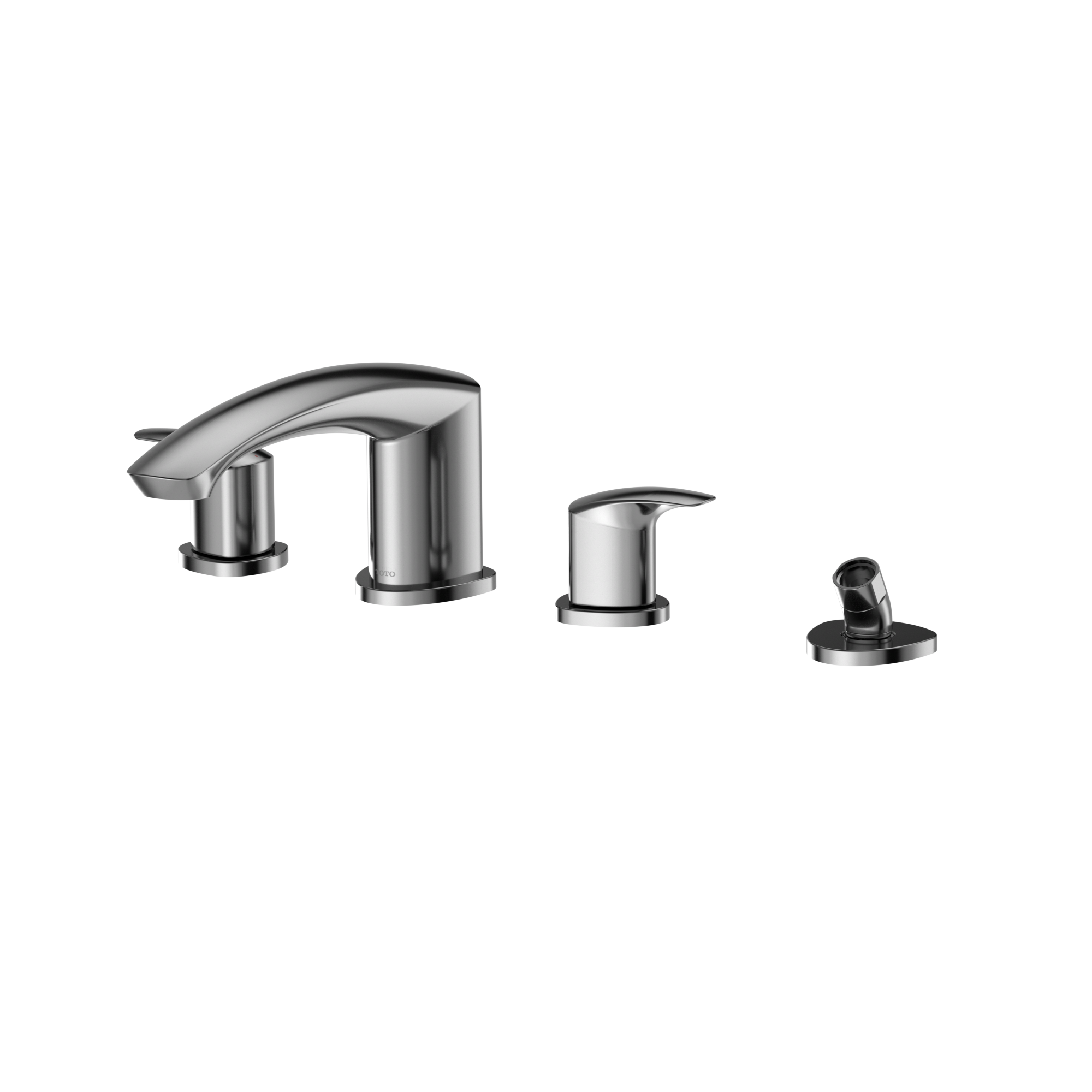 TOTO TBG09202U#CP Gm Two-Handle Deck-Mount Roman Tub Filler Trim With Handshower - Polished Chrome