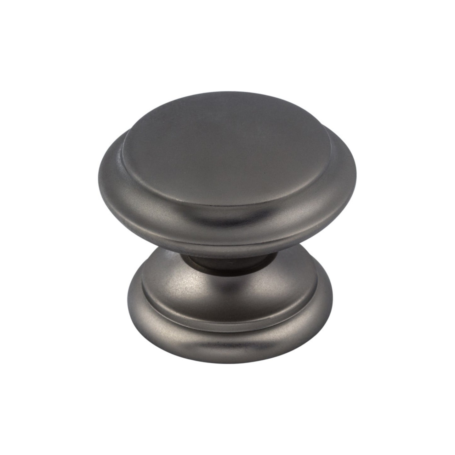 TOP KNOBS M2162 Flat Top 1 3/8" Diameter Round Knob - Ash Gray