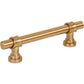 TOP KNOBS M2833 Bit 3 3/4" Center to Center Bar Pull - Honey Bronze