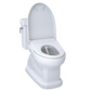 TOTO MW9744734CEFGA#01 WASHLET+ Eco Guinevere Elongated 1.28 GPF Universal Height Toilet , Cotton White