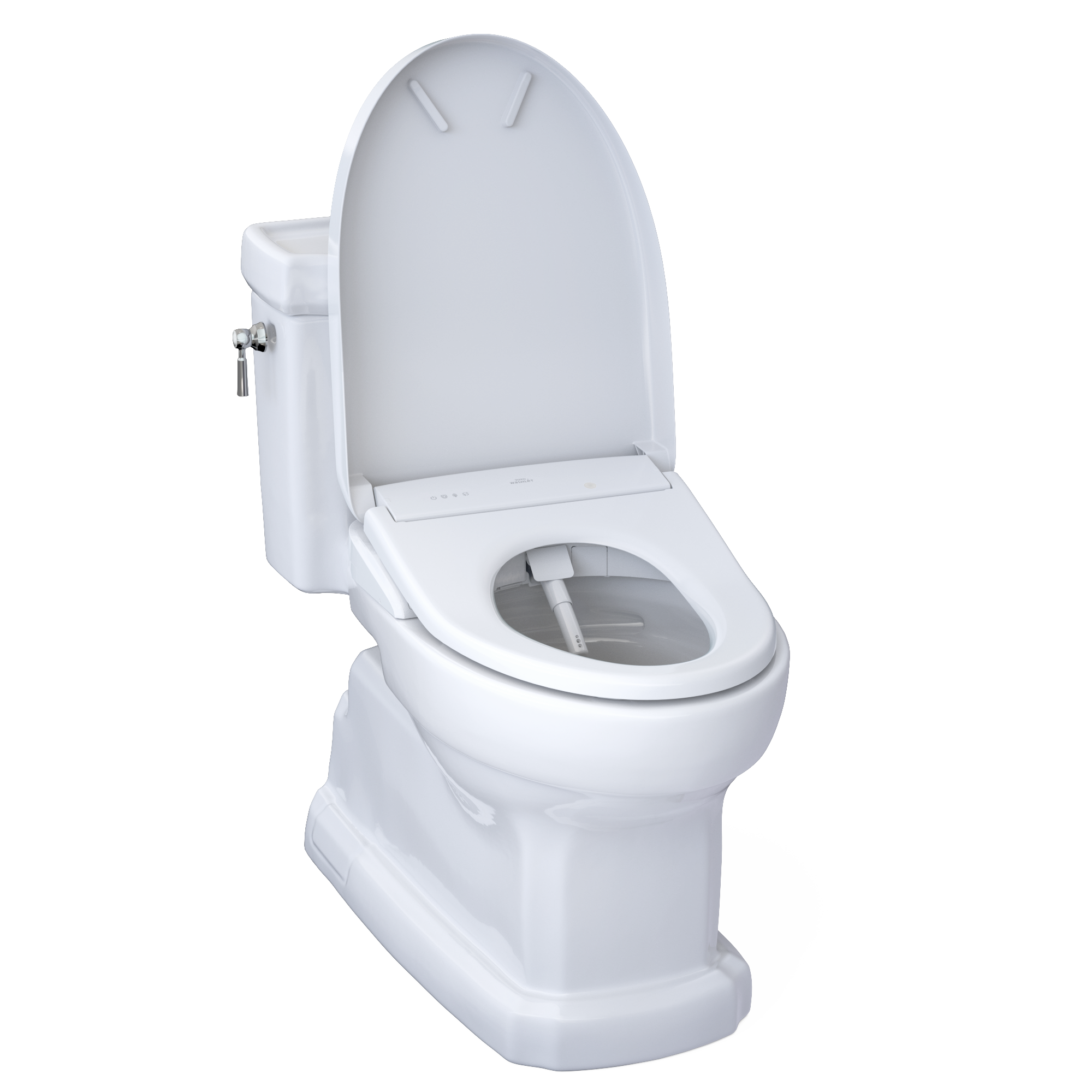 TOTO MW9744734CEFGA#01 Washlet+ Eco Guinevere Elongated 1.28 Gpf Universal Height Toilet - Cotton White