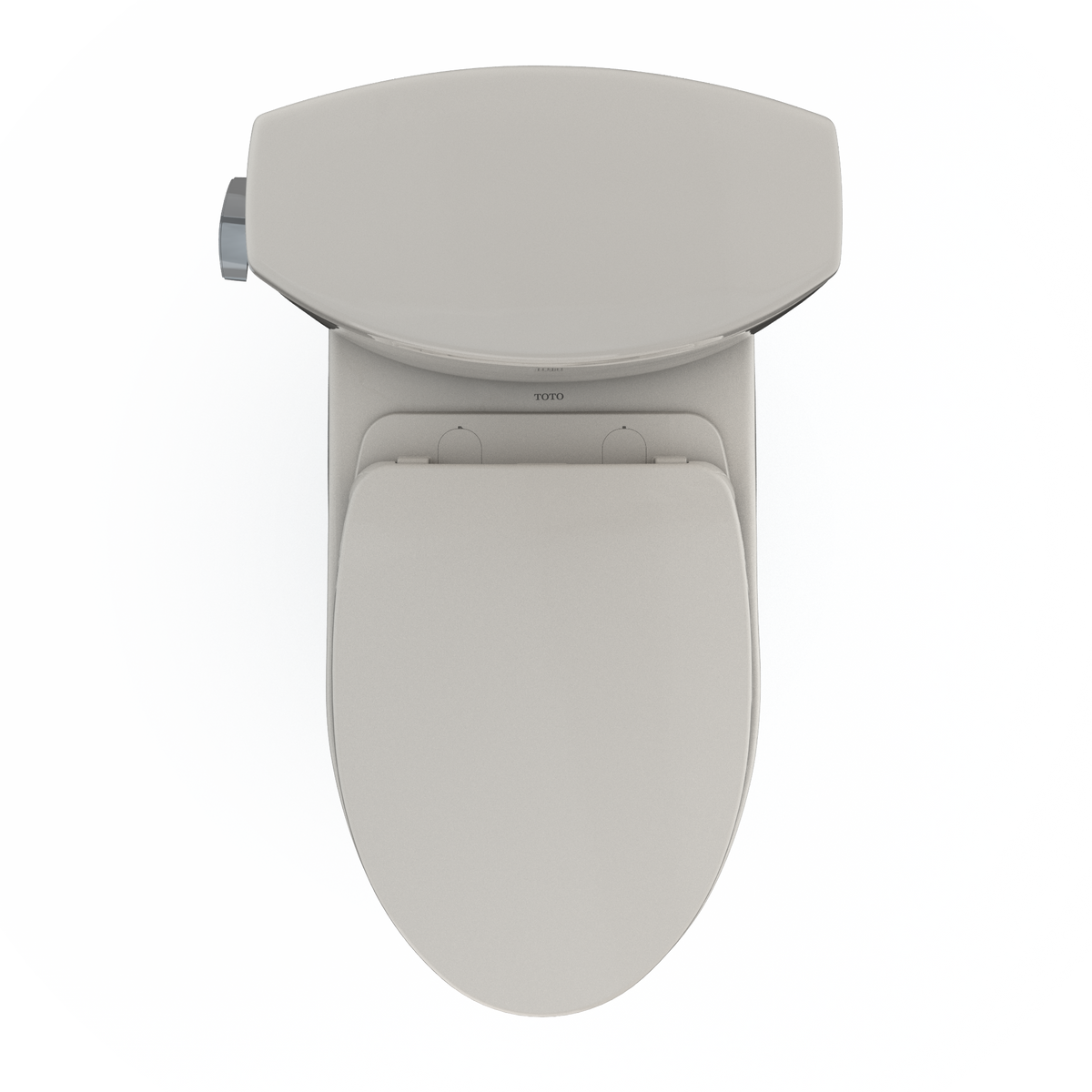 TOTO MS454124CEFG#12 Drake Ii Two-Piece Elongated 1.28 Gpf Universal Height Toilet With Cefiontect And Ss124 Softclose Seat - Sedona Beige