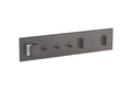 AXOR 12572341 ShowerComposition Thermostatic Module Trim for 3 Functions - Brushed Black Chrome