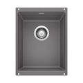 BLANCO 519048 Precis Precis SILGRANIT 13" Undermount Bar Sink - Cinder in Cinder