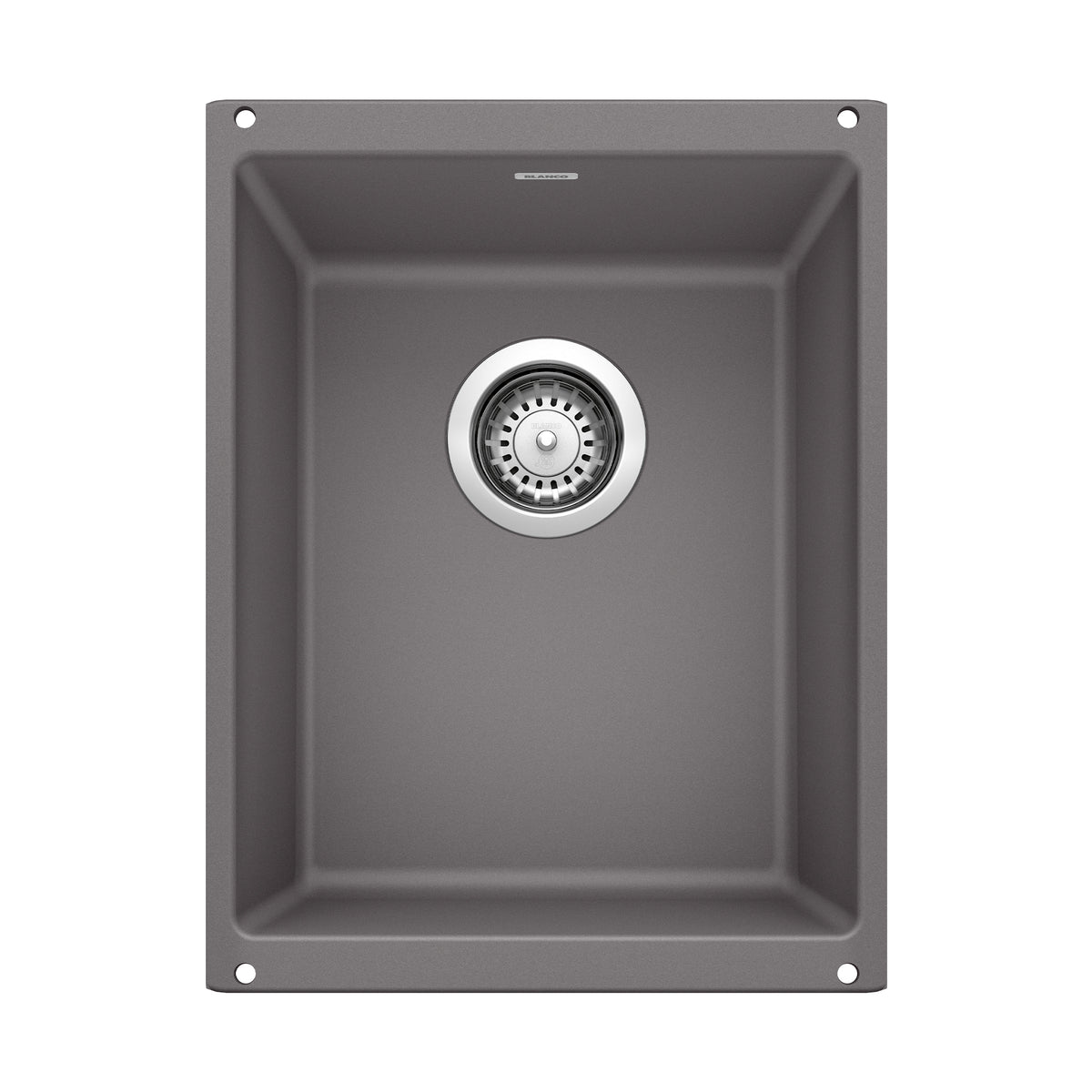 BLANCO 519048 Precis Precis SILGRANIT 13" Undermount Bar Sink - Cinder in Cinder