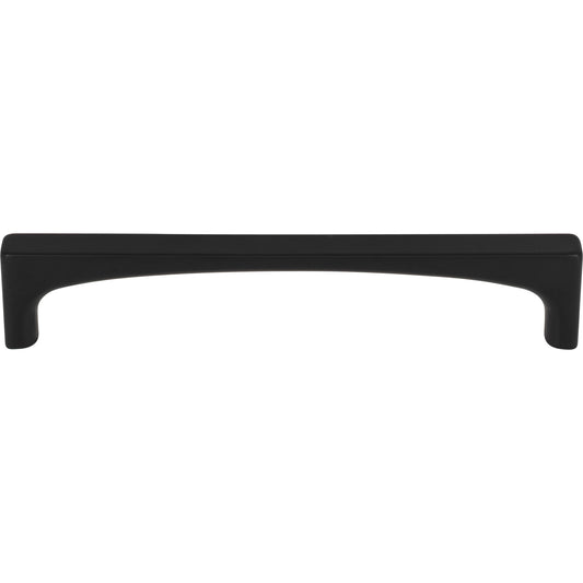 TOP KNOBS TK1013BLK Riverside 5 1/16" Center to Center Bar Pull - Flat Black