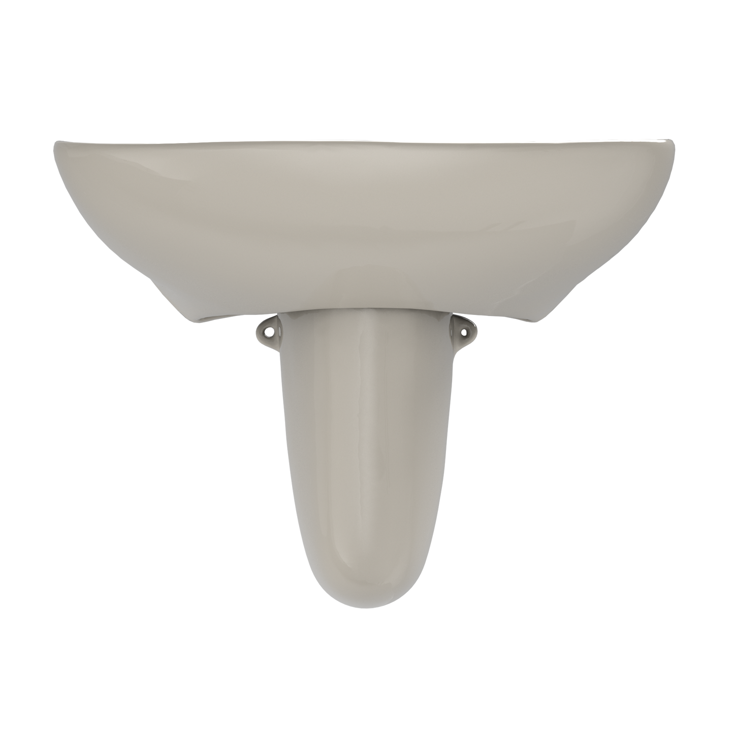TOTO LHT242G#03 Prominence Oval Wall-Mount Bathroom Sink With Cefiontect And Shroud For Single Hole Faucets - Bone