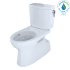 TOTO CST474CUFRG#01 Vespin Ii 1G Two-Piece Elongated 1.0 Gpf Universal Height Skirted Toilet With Cefiontect And Right-Hand Trip Lever - Cotton White