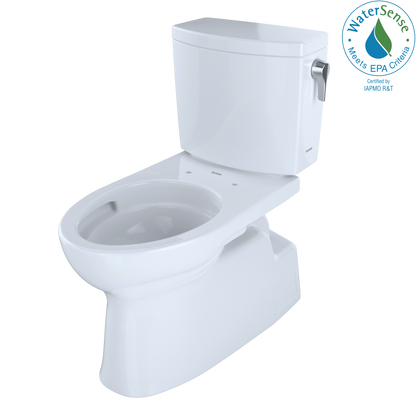 TOTO CST474CUFRG#01 Vespin Ii 1G Two-Piece Elongated 1.0 Gpf Universal Height Skirted Toilet With Cefiontect And Right-Hand Trip Lever - Cotton White