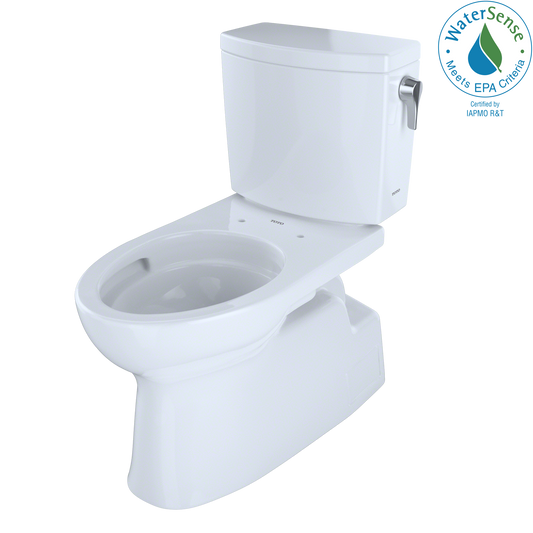 TOTO CST474CUFRG#01 Vespin Ii 1G Two-Piece Elongated 1.0 Gpf Universal Height Skirted Toilet With Cefiontect And Right-Hand Trip Lever - Cotton White