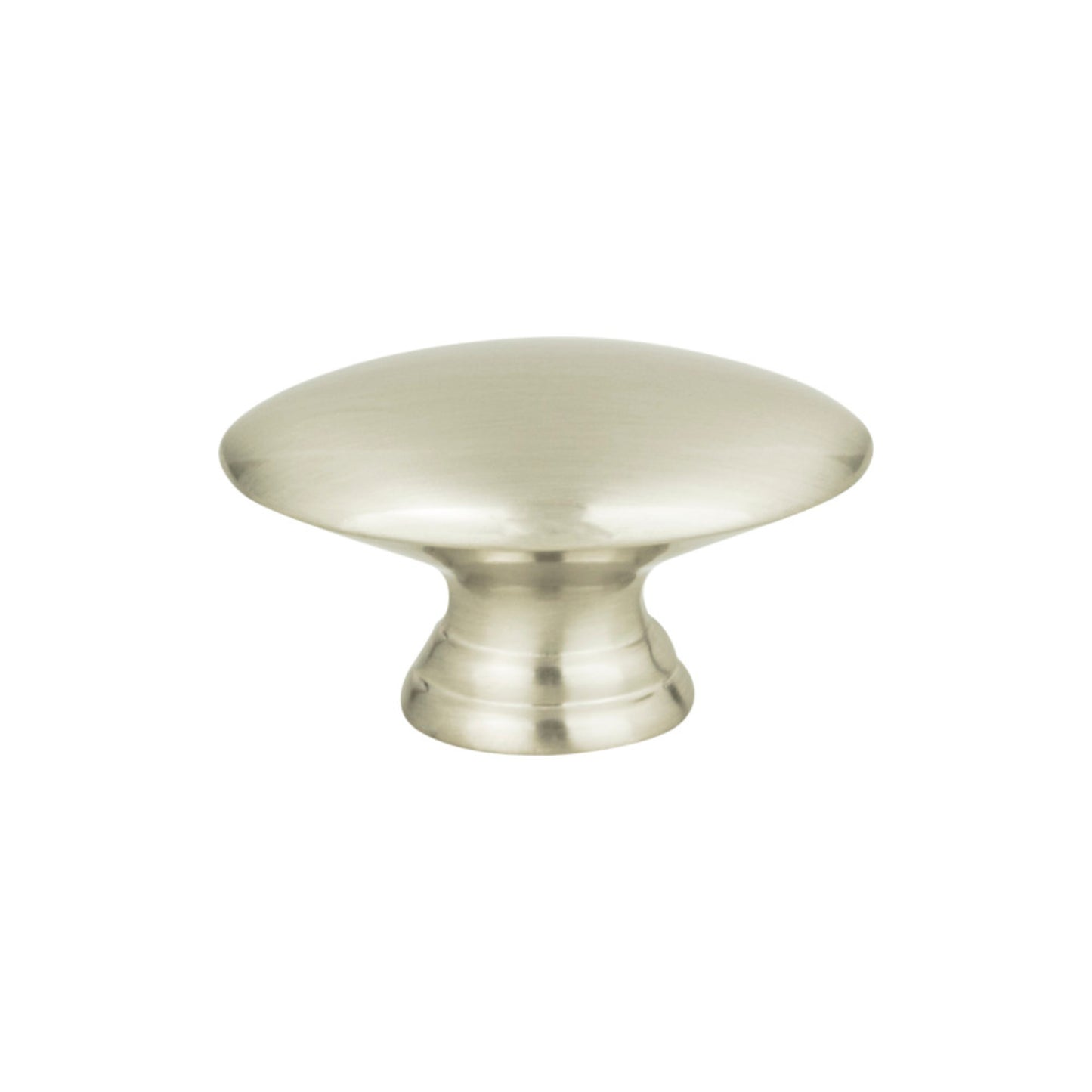 ATLAS A817-BN Egg 1 1/2" Length Oval Knob - Brushed Nickel