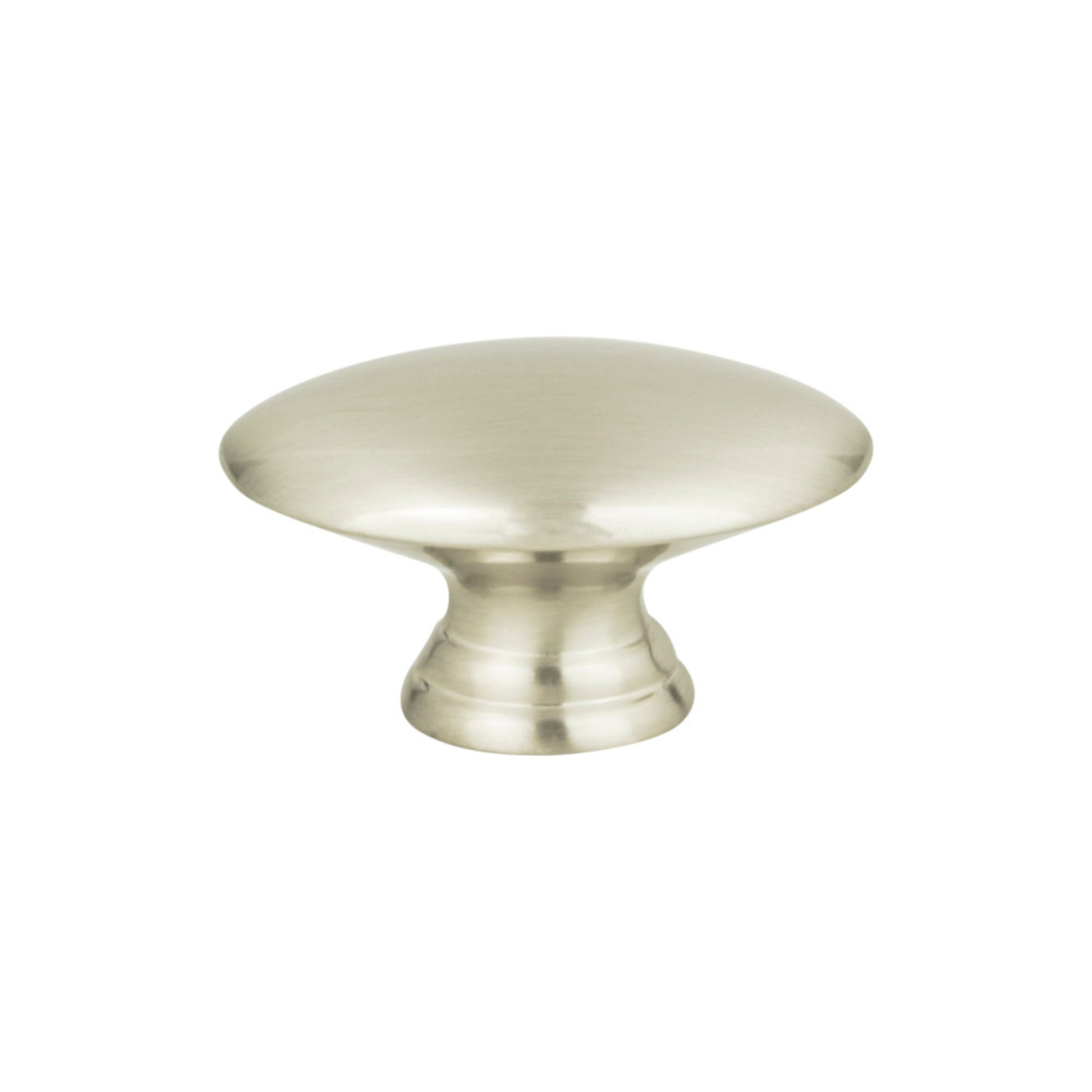 ATLAS A817-BN Egg 1 1/2" Length Oval Knob - Brushed Nickel