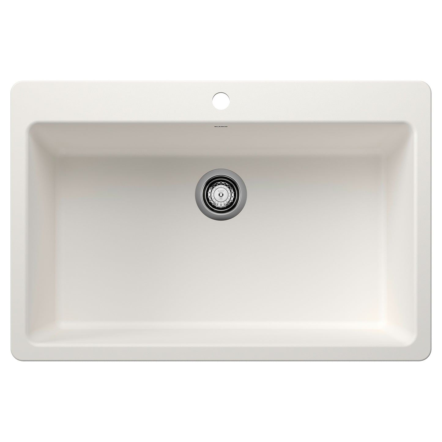 BLANCO 443197 Liven Liven SILGRANIT 33" Super Single Dual Mount Kitchen Sink - White in White