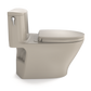 TOTO MS642124CEFG#03 Nexus One-Piece Elongated 1.28 GPF Universal Height Toilet with CEFIONTECT and SS124 SoftClose Seat , Bone