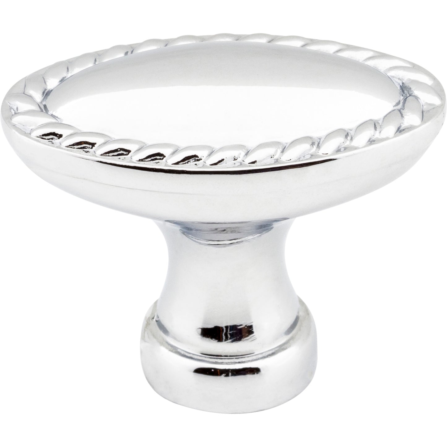 ELEMENTS Z115L-PC Lindos 1-3/8" Length Oval Knob - Polished Chrome
