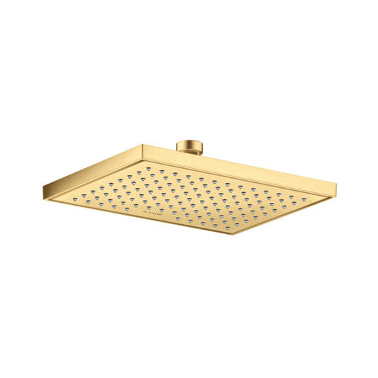 AXOR ShowerSolutions Showerhead Square 245/185 1-Jet, 2.5 GPM in Brushed Gold Optic
