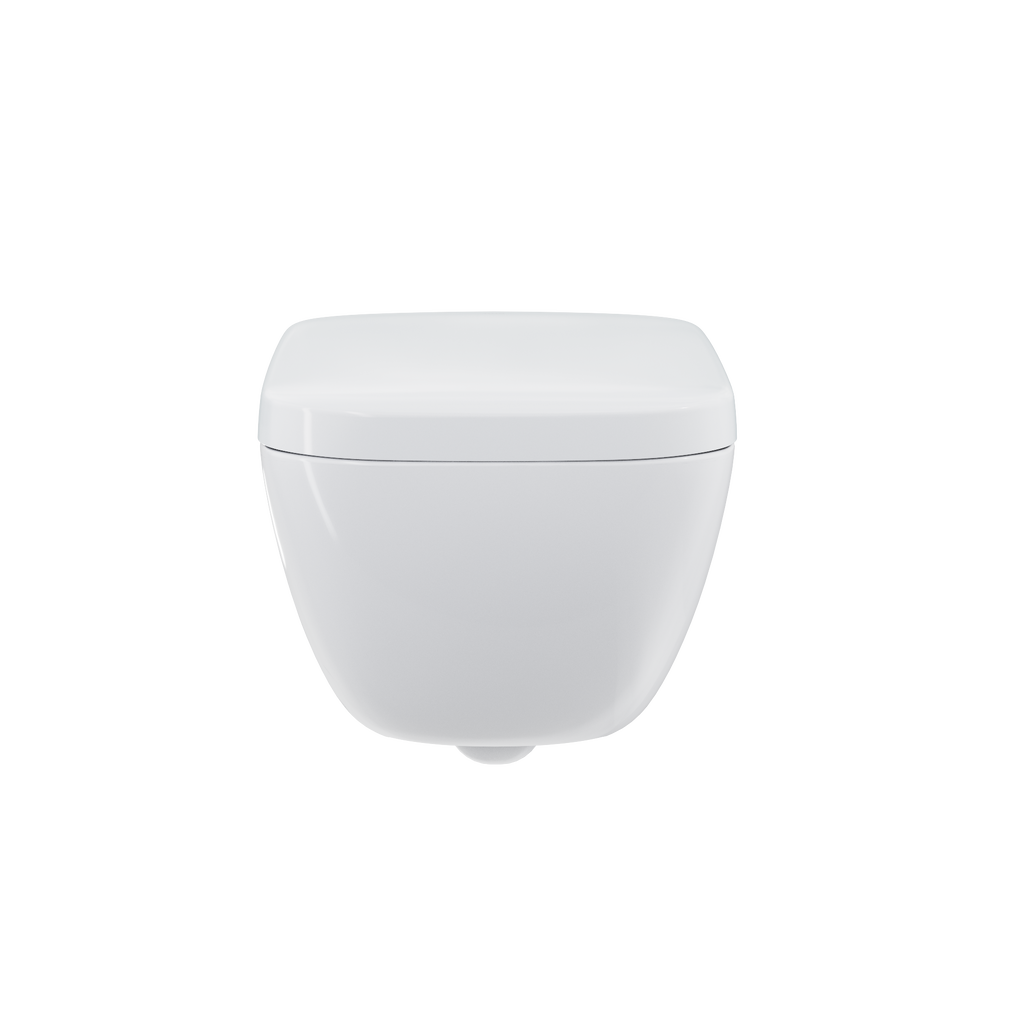 TOTO CWT9538CEMFG#01 Neorest Wx1 Dual Flush 1.2 Or 0.8 Gpf Wall-Hung Toilet With Integrated Bidet Seat And Ewater+ - Cotton White