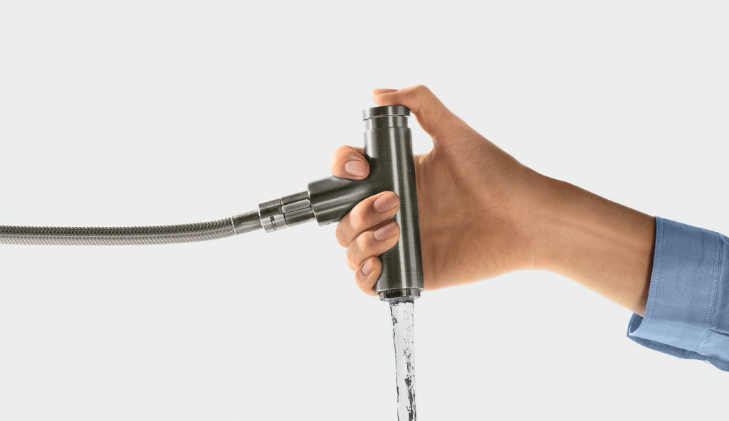 HANSGROHE 14884801 Metris Select HighArc Kitchen Faucet, 1-Spray Pull-Out, 1.75 GPM - Stainless Steel Optic