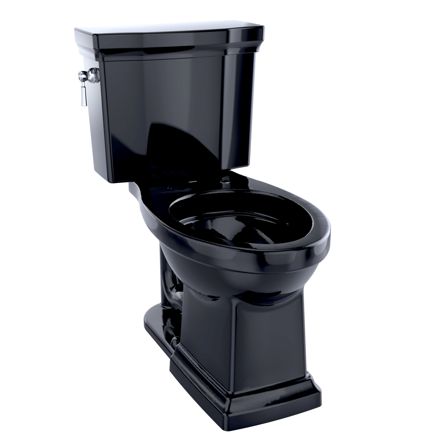 TOTO CST404CEF#51 Promenade II Two-Piece Elongated 1.28 GPF Universal Height Toilet , Ebony