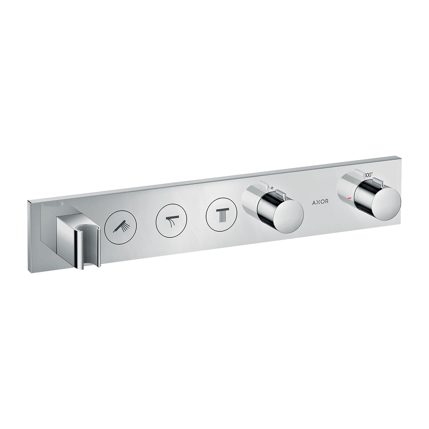 AXOR ShowerSolutions Thermostatic Module Trim Select for 3 Functions in Chrome
