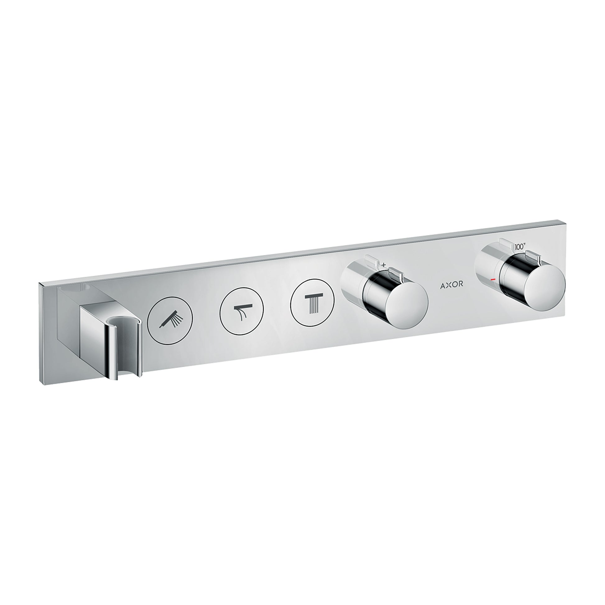 AXOR ShowerSolutions Thermostatic Module Trim Select for 3 Functions in Chrome