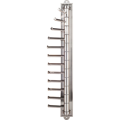 HARDWARE RESOURCES 357T-SN Satin Nickel 12-Hook Cascading Tie Organizer - Satin Nickel