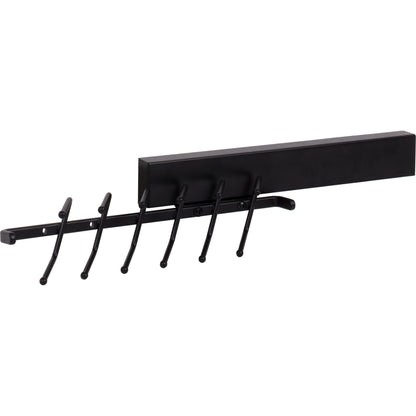 HARDWARE RESOURCES 295T-MB Matte Black 12" Tie Rack - Matte Black