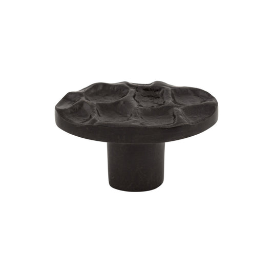 TOP KNOBS TK298CB Cobblestone 2" Length Oval Knob - Coal Black