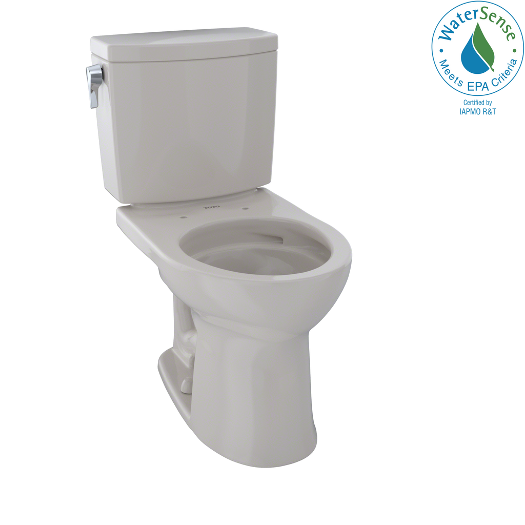 TOTO CST453CUFG#12 Drake Ii 1G Two-Piece Round 1.0 Gpf Universal Height Toilet With Cefiontect - Sedona Beige