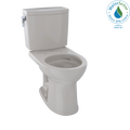 TOTO CST453CUFG#12 Drake Ii 1G Two-Piece Round 1.0 Gpf Universal Height Toilet With Cefiontect - Sedona Beige
