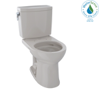 TOTO CST453CUFG#12 Drake Ii 1G Two-Piece Round 1.0 Gpf Universal Height Toilet With Cefiontect - Sedona Beige