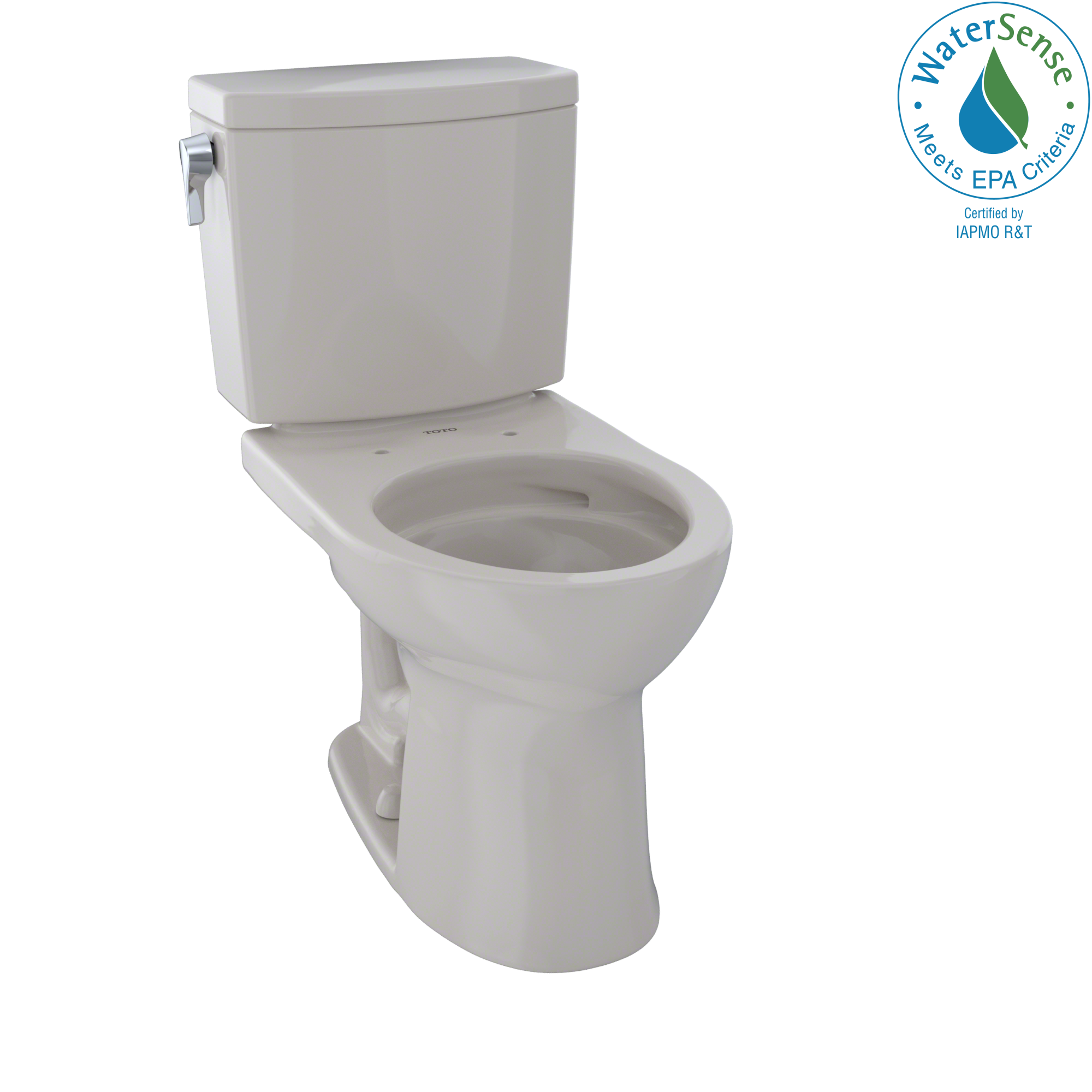 TOTO CST453CUFG#12 Drake Ii 1G Two-Piece Round 1.0 Gpf Universal Height Toilet With Cefiontect - Sedona Beige