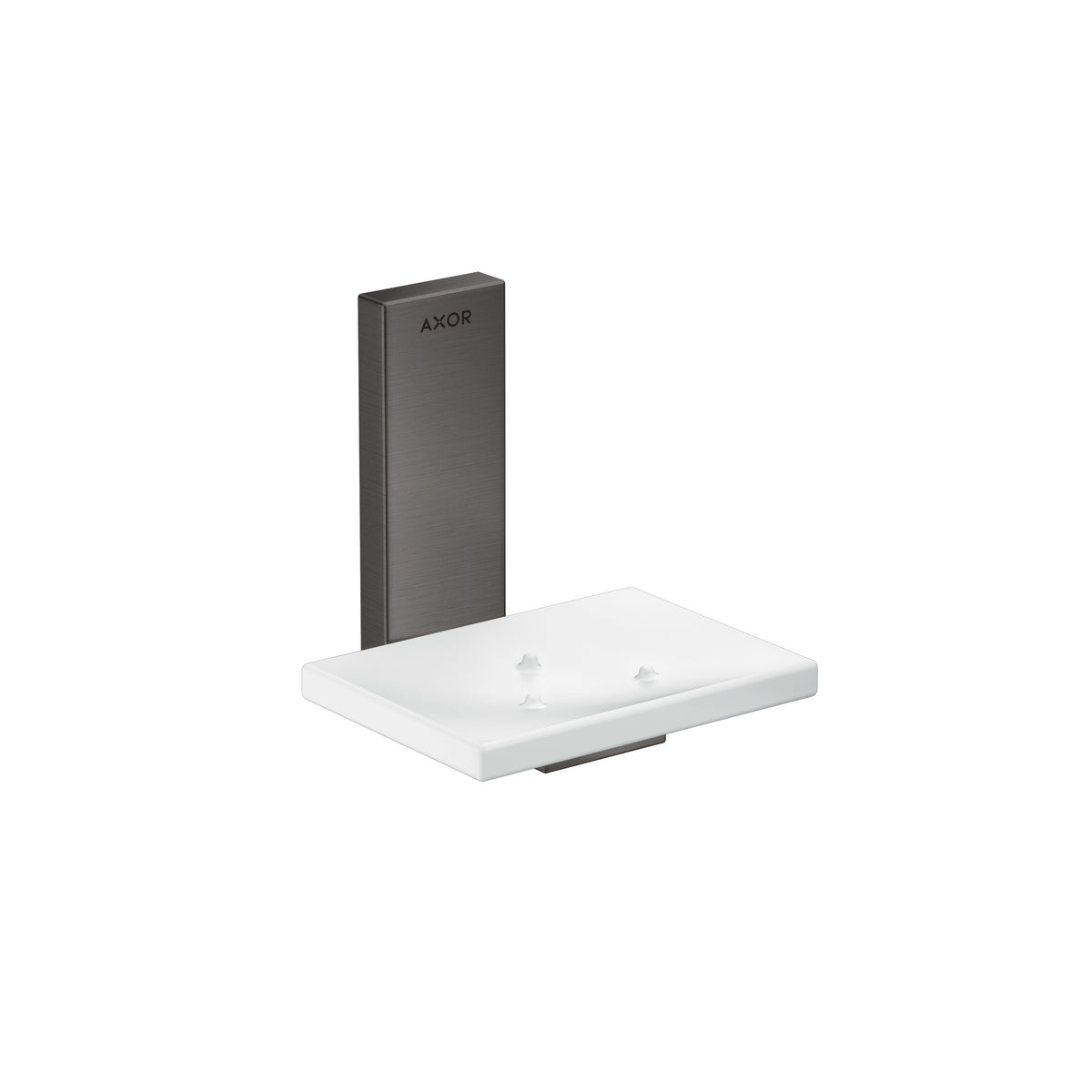 AXOR 42605340 Universal Rectangular Soap Dish - Brushed Black Chrome