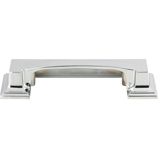 ATLAS 339-CH Sutton Place 3" Center to Center Cup/Bin Pull , Polished Chrome