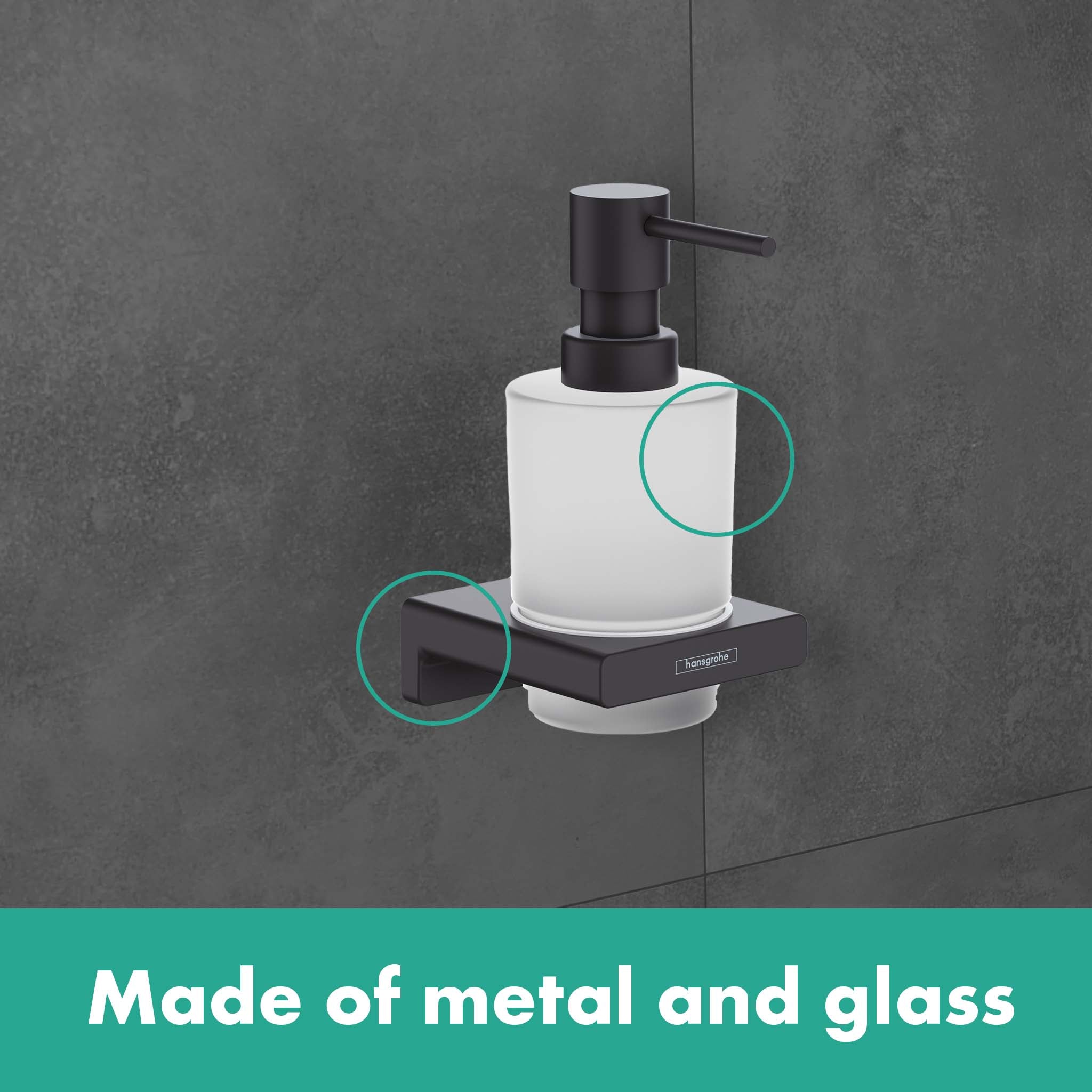 HANSGROHE 41745670 AddStoris Liquid soap dispenser - Matte Black